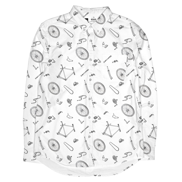 AO Shirt Bike Parts Pattern