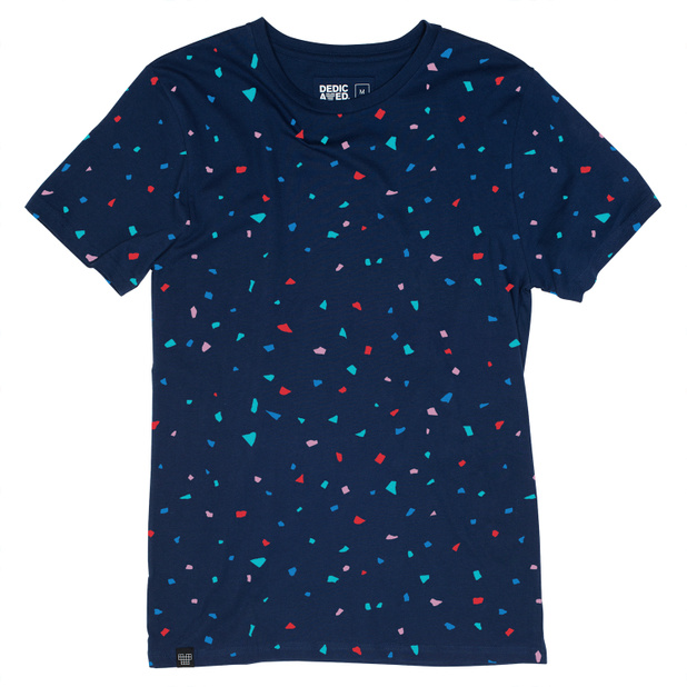Stockholm T-shirt Blue Confetti