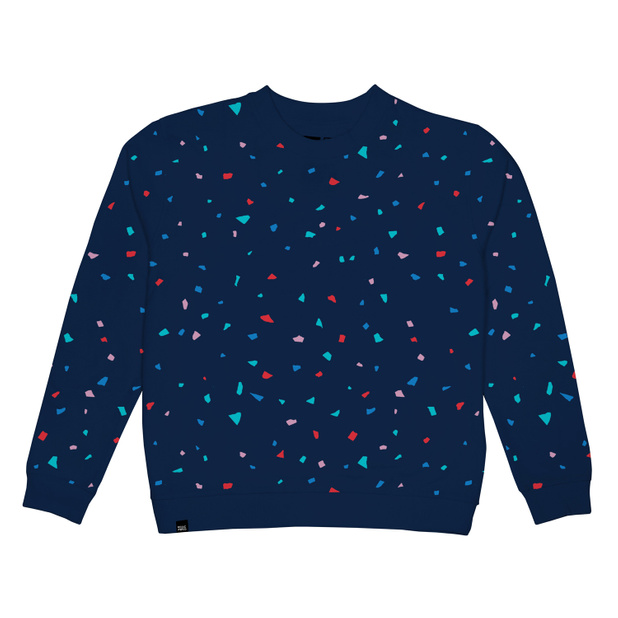 Ystad Sweatshirt Blue Confetti